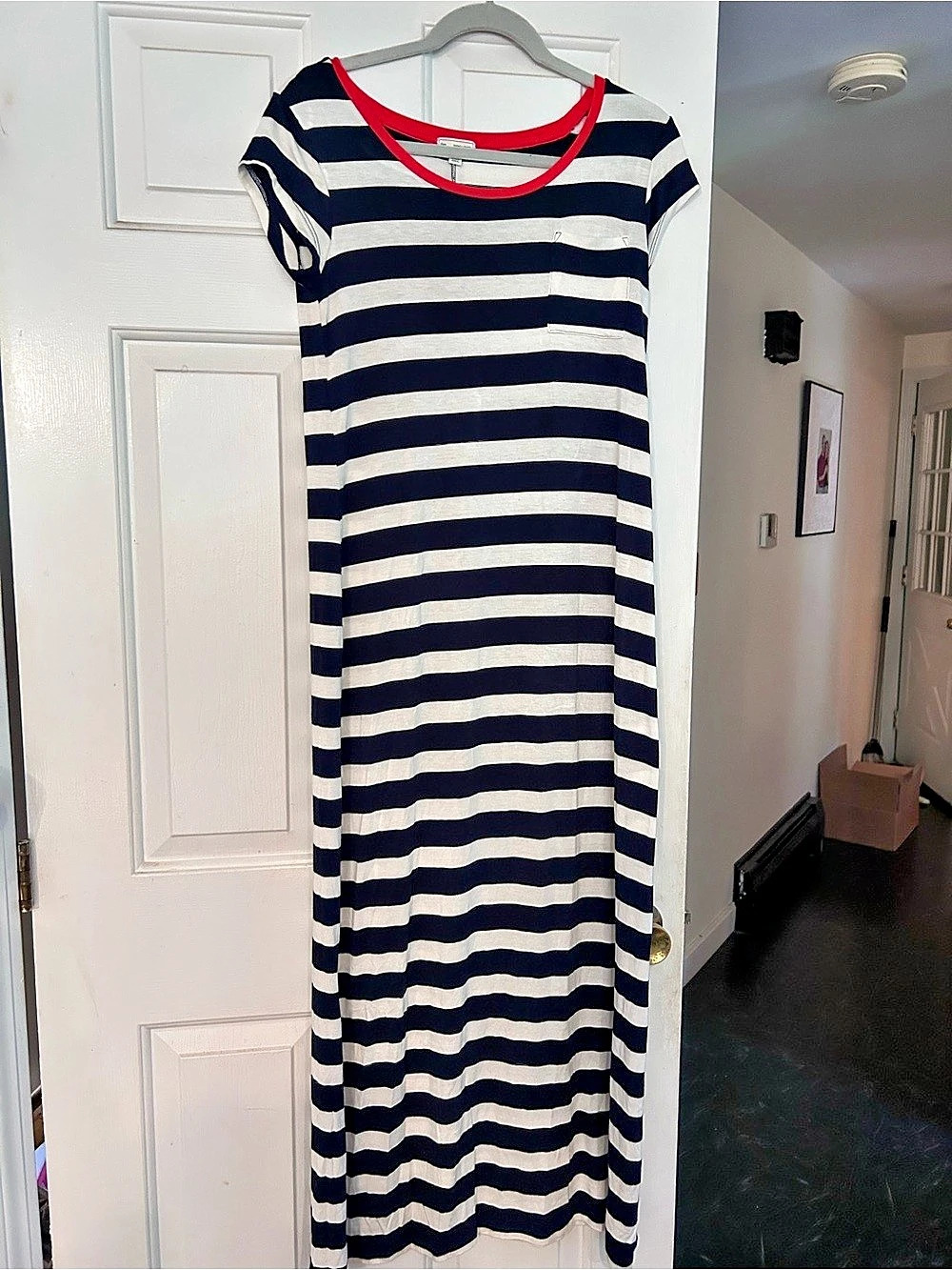 Gap Striped Maxi Dress in Blue & White Size XS